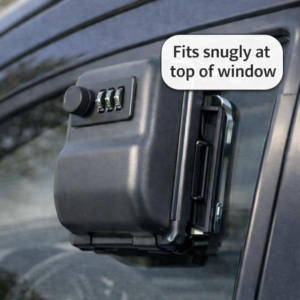 CAR KEY LOCK BOX – WINDOW MOUNTED + RFID POUCH